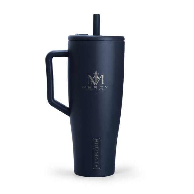 Minimal Compass Logo 40oz Tumbler | Insulated Travel Mug with Handle