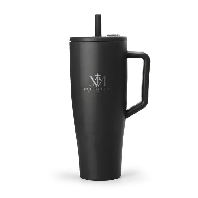 Minimal Compass Logo 40oz Tumbler | Insulated Travel Mug with Handle