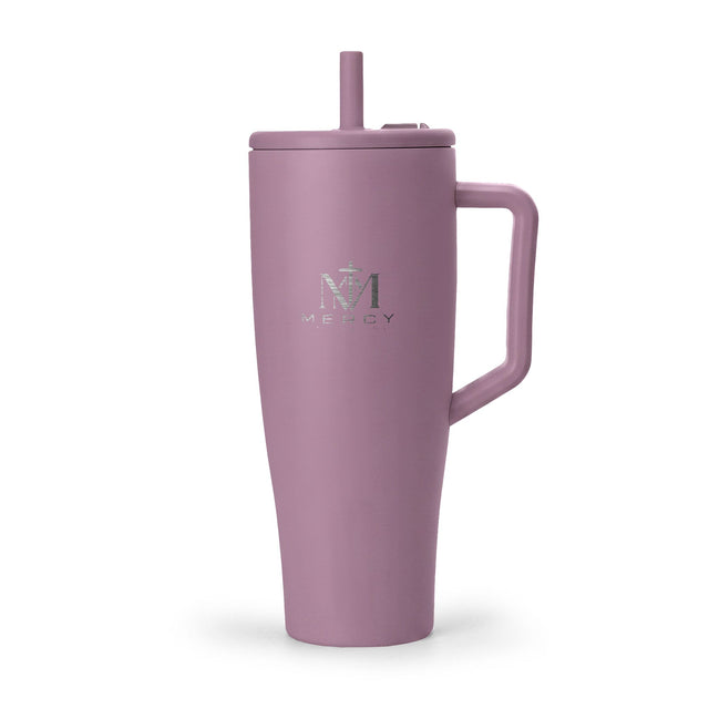 Minimal Compass Logo 40oz Tumbler | Insulated Travel Mug with Handle