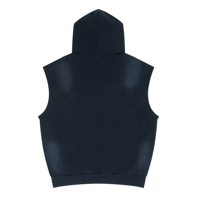 Mens Mercy Motion Vintage Wash Sleeveless Hoodie