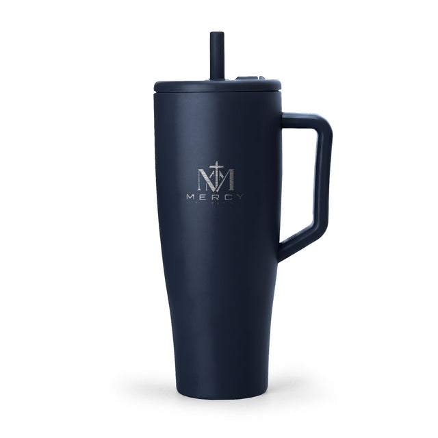 Minimal Compass Logo 40oz Tumbler | Insulated Travel Mug with Handle