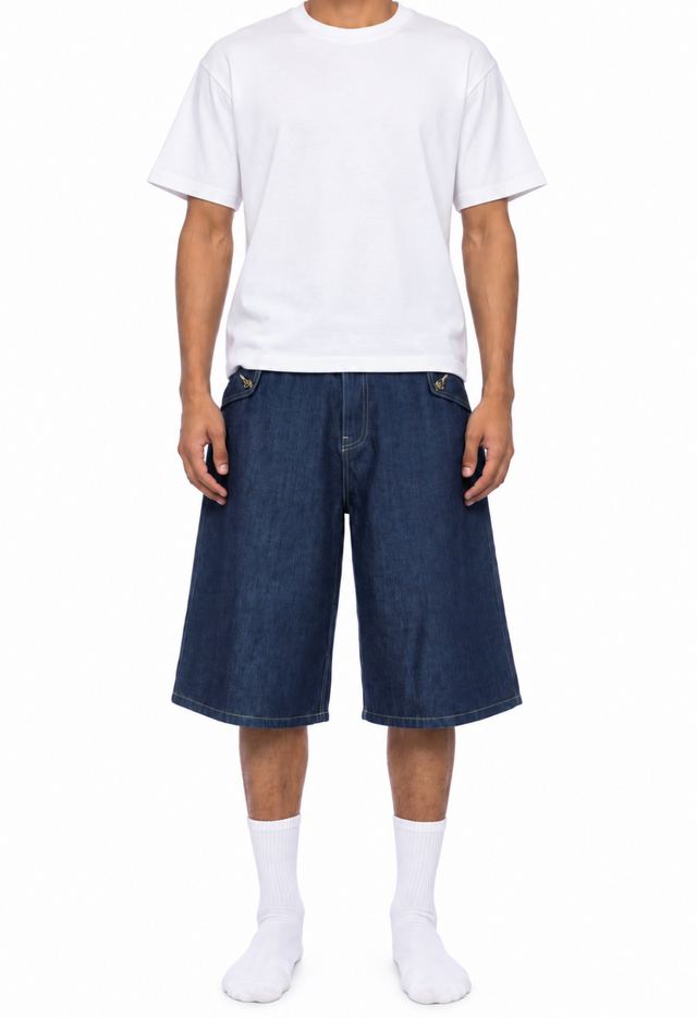 Men's Vintage Wash Denim Shorts