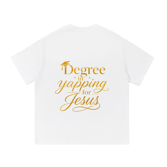 Men’s Mercy Motion “Degree in yapping for Jesus” Tee