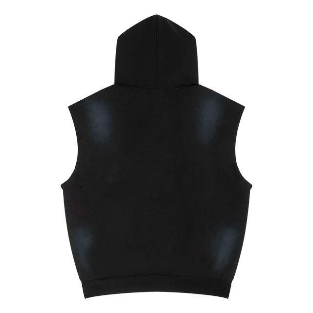 Mens Mercy Motion Vintage Wash Sleeveless Hoodie